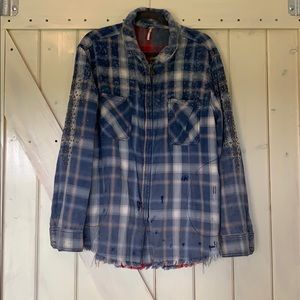 Free People deconstructed jacket M